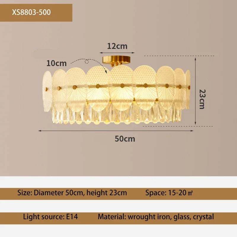 suspension moderne en cristal design pour intérieur élégant - vue 9 sur 9