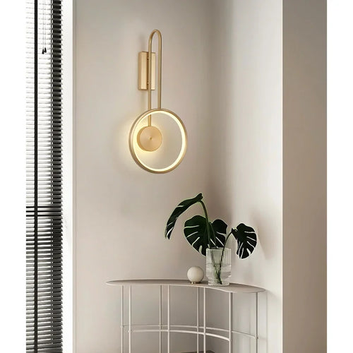 Light Luxury Bedroom Wall Light, Fashionable and Simple LED Living Room Background Wall Light, Bedside Lamp, Stair Light - vue 6 sur 8