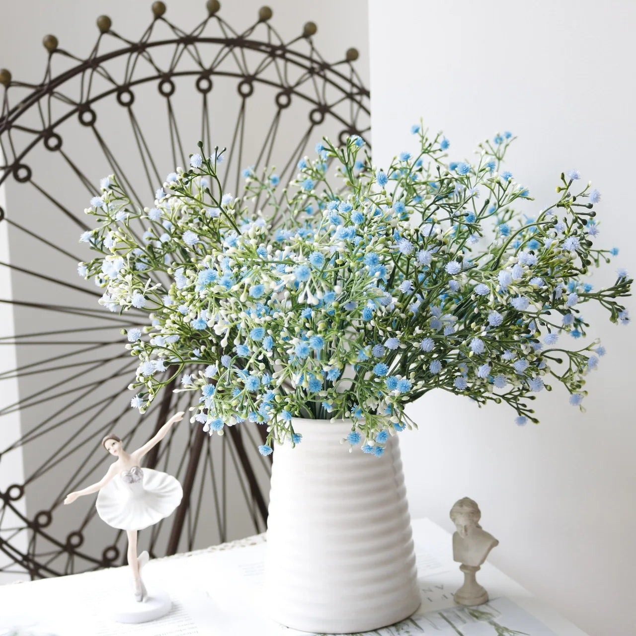 bouquets de gypsophile artificielle pour décoration intérieure et extérieure - vue 3 sur 15