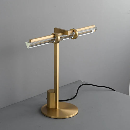 lampe de bureau led moderne en cristal minimaliste pour lecture et travail - vue 2 sur 7