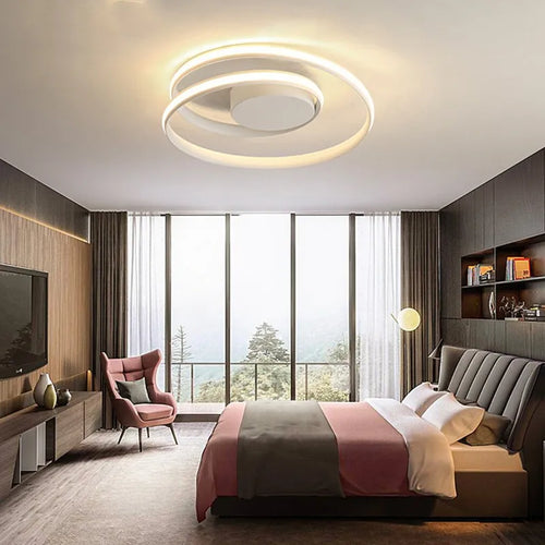 plafonniers led modernes pour éclairage intérieur décoratif - vue 4 sur 16