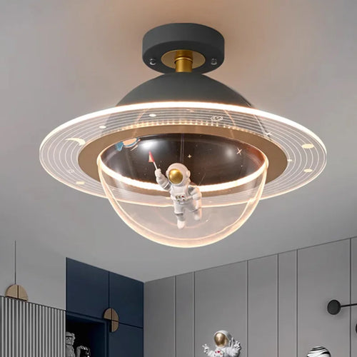plafonnier led créatif astronaute pour chambre d'enfant nouvelle collection - vue 3 sur 7