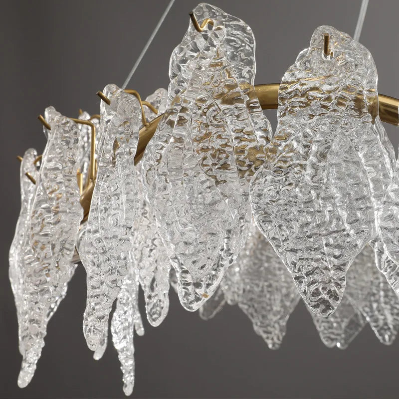 lustre moderne en cristal lumineux design élégant pour décoration d'intérieur - vue 4 sur 8