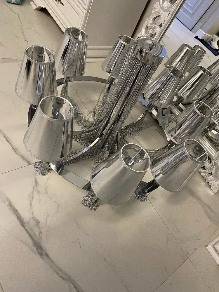 lustre de luxe pour mariage entrée et décoration élégante - vue 4 sur 15