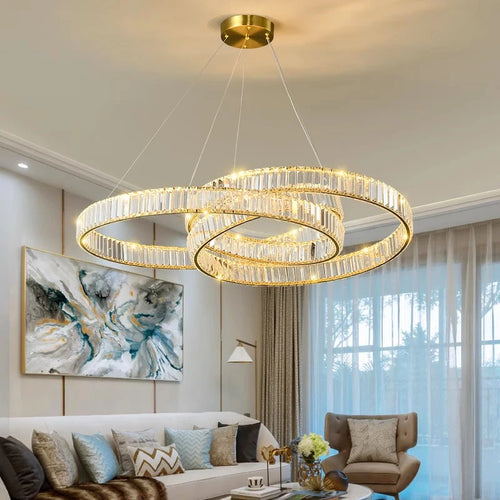 Lustre en cristal de décoration de maison moderne - vue 5 sur 9