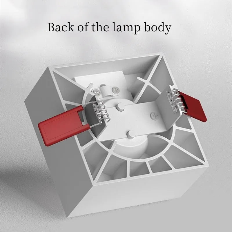 carré dimmable encastré led spots pour hôtel bureau maison - vue 5 sur 9