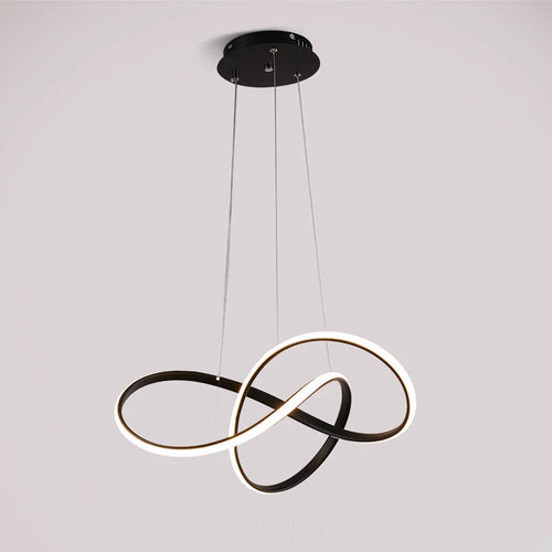 lustre led simple et moderne nordique pour décoration intérieure - vue 5 sur 9