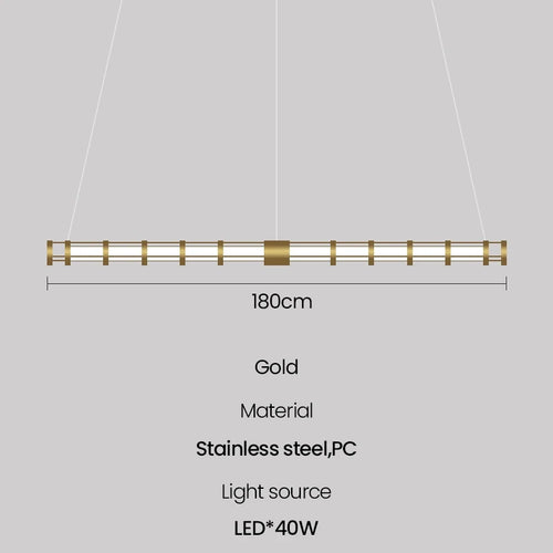 suspension tube nordique moderne pour décoration intérieure - vue 10 sur 10