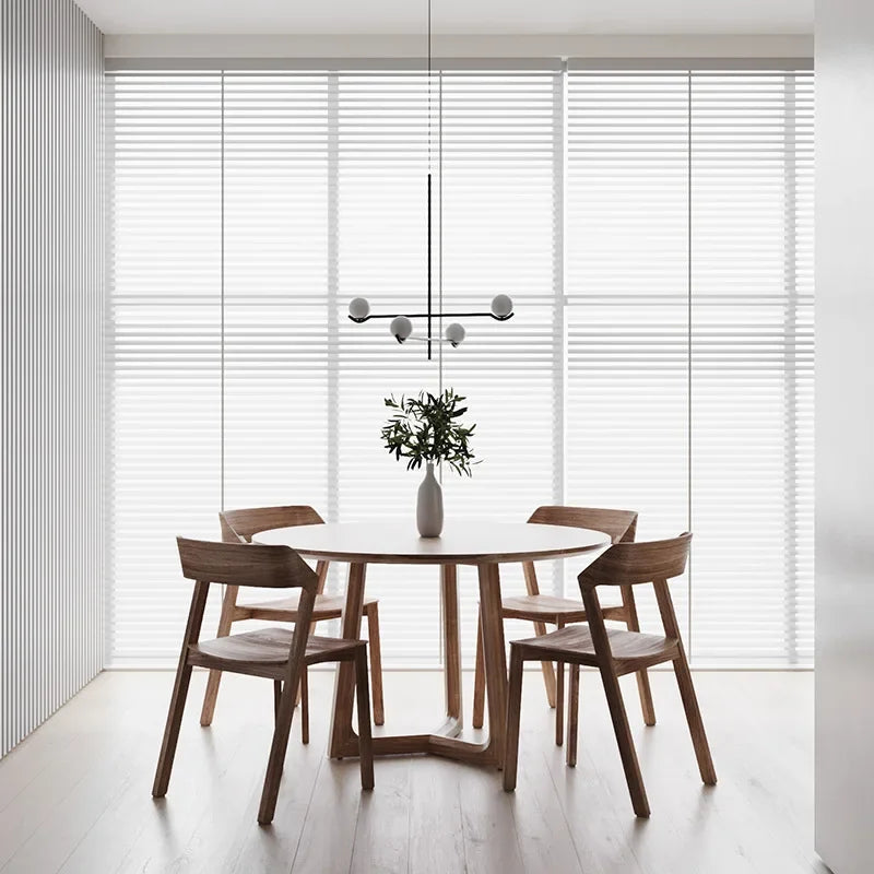 lustre led en boule de verre style nordique pour intérieur - vue 4 sur 14