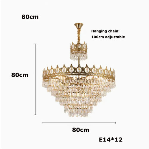 lustre en cristal k9 dimmable pour un éclairage élégant - vue 15 sur 16