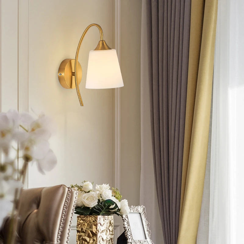 applique murale en verre luxe style art déco pour intérieur - vue 1 sur 21