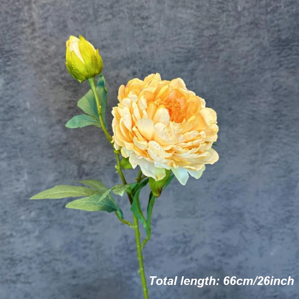 bouquet de pivoines artificielles en soie pour mariage et décoration intérieure - vue 14 sur 21