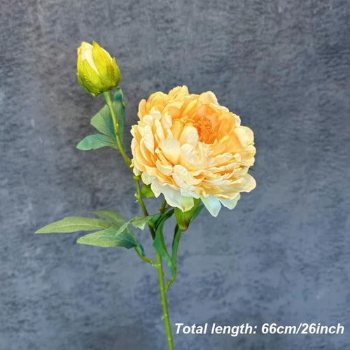 bouquet de pivoines artificielles en soie pour mariage et décoration intérieure - vue 15 sur 21