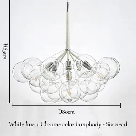 lustre moderne en verre lumineux pour décoration intérieure - vue 10 sur 18