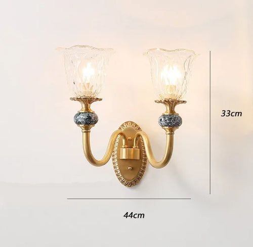 applique murale dorée luxe rétro pour décoration intérieure