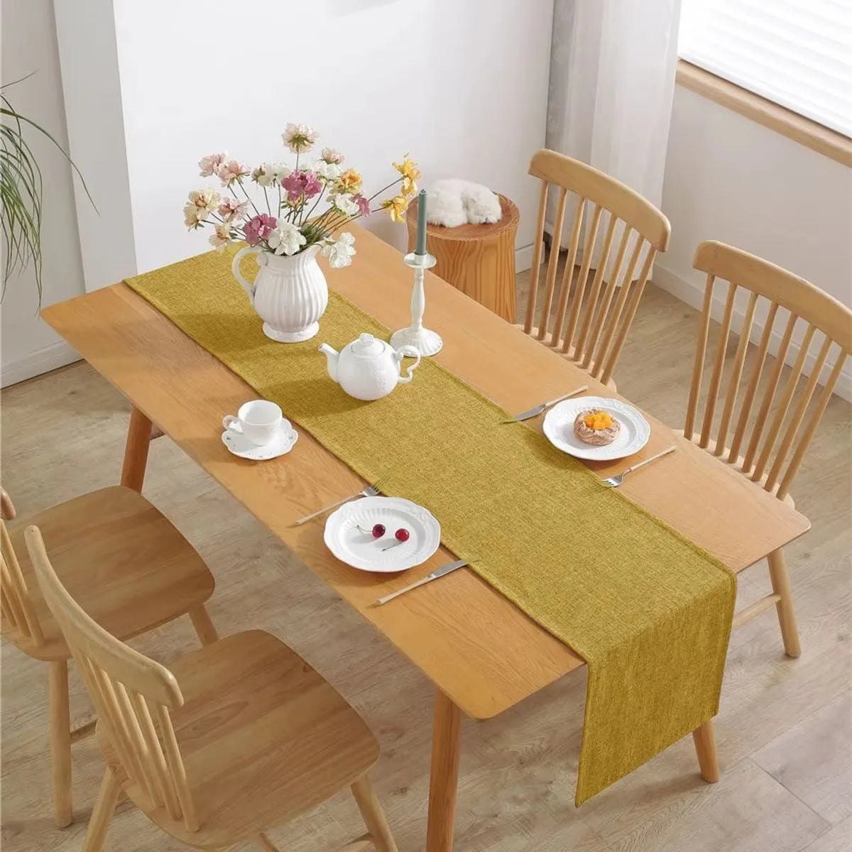 Chemin de table rouge noel polyester infroissable fete
