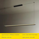 lustre suspendu moderne nordique éclairage design long et simple