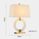 lampe de table rétro en tissu pour décoration intérieure