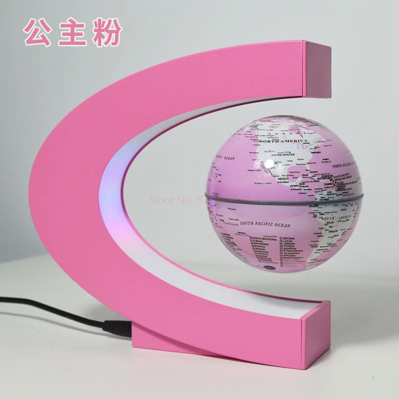 globe de lévitation magnétique 3d avec autorotation lumineuse - vue 4 sur 16