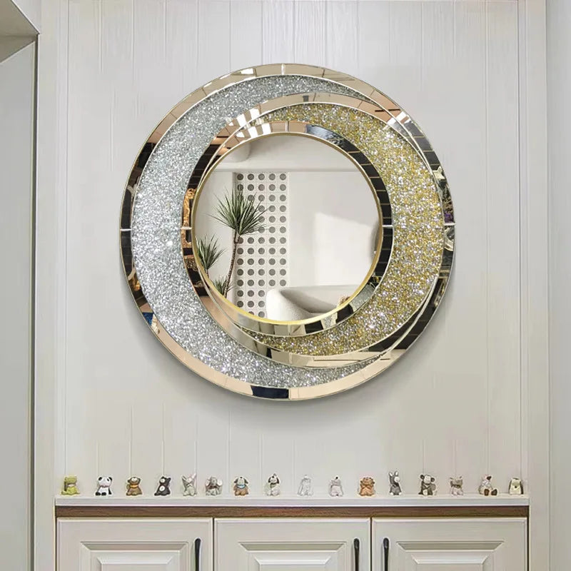miroir rond de luxe à suspendre pour décoration intérieure - vue 4 sur 6