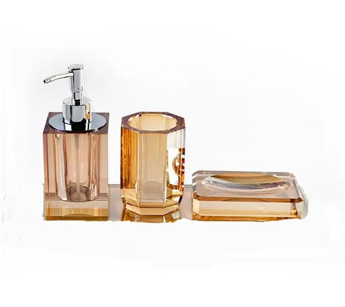 lot de flacons en verre pour savon et accessoires de salle de bain - vue 13 sur 12