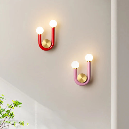 applique murale métallique en u pour décoration artistique nordique - vue 2 sur 11