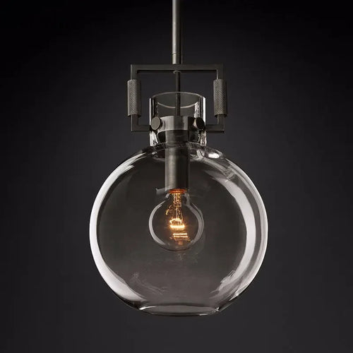 suspension en verre rétro américain style luxe décoratif - vue 7 sur 18