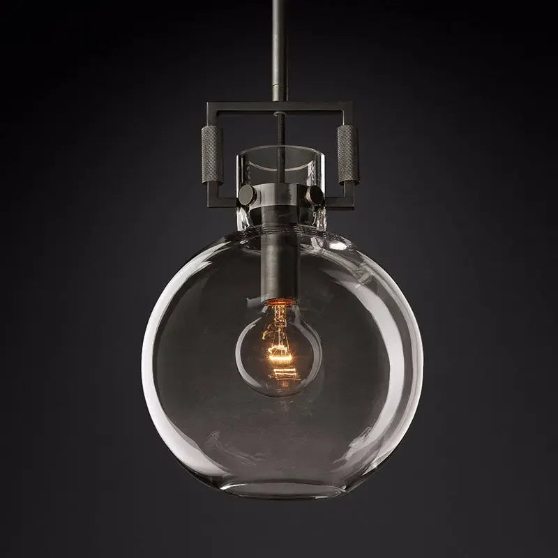 suspension en verre rétro américain style luxe décoratif - vue 6 sur 18