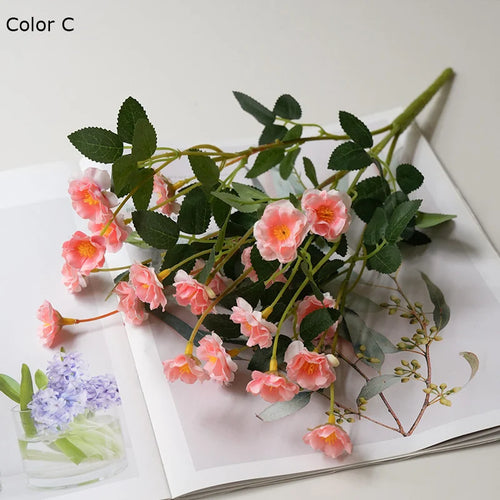 fleurs de roses artificielles en soie pour mariage et décoration - vue 11 sur 13
