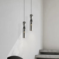 suspension moderne à led en verre pour intérieur réglable