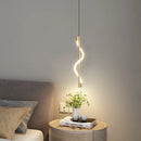 suspension en spirale luxe avec télécommande gradation led