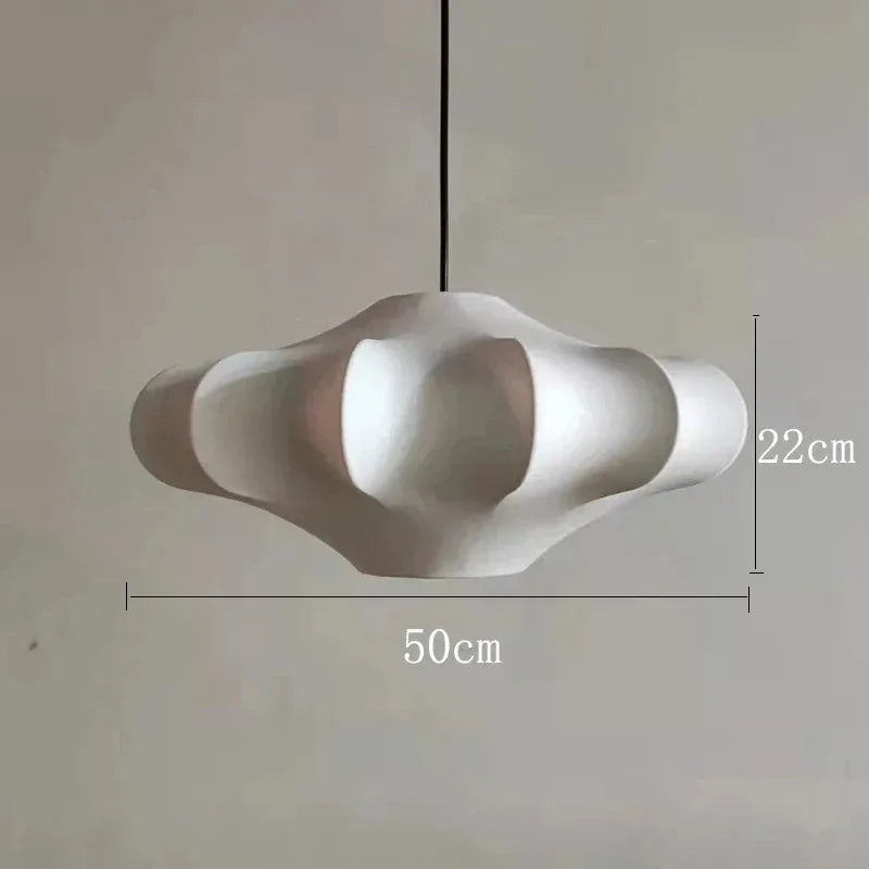 suspension en soie design créatif style wabi sabi - vue 11 sur 14