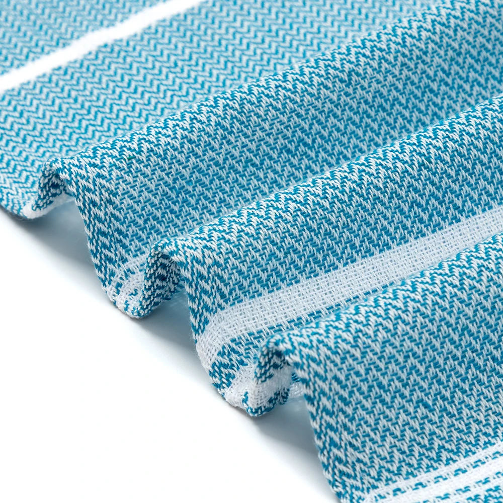 serviette de plage turque coton rayures sechage rapide - vue 6 sur 7