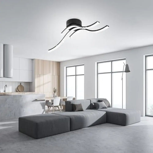 plafonnier led moderne design pour éclairage intérieur élégant - vue 6 sur 7