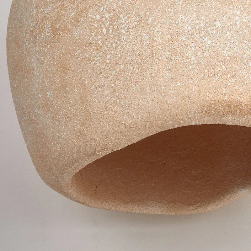 lustre à led moderne wabi sabi pour décoration intérieure et ambiance chaleureuse - vue 5 sur 8