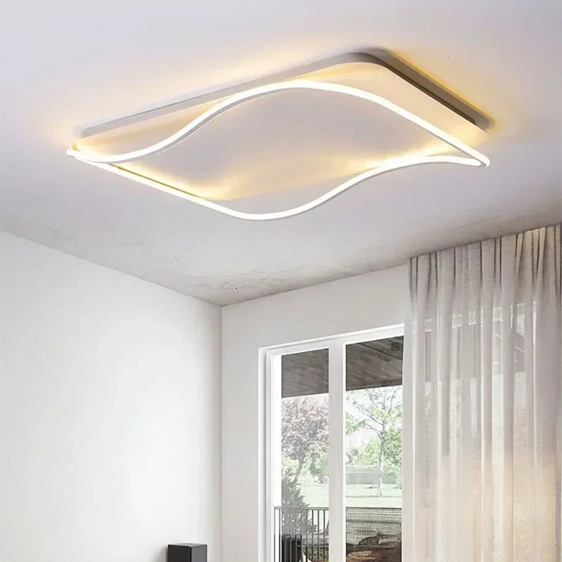 plafonnier moderne à leds pour éclairage intérieur décoratif - vue 3 sur 19
