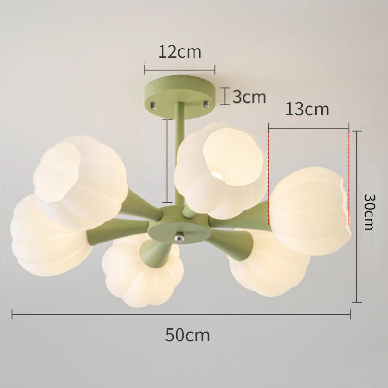 plafonnier led suspendu design nordique moderne luminaire décoratif d'intérieur - vue 9 sur 12