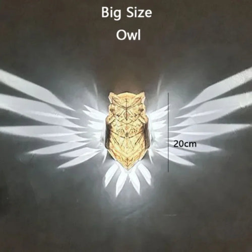 applique murale led hibou aigle décoration créative pour la maison - vue 10 sur 13