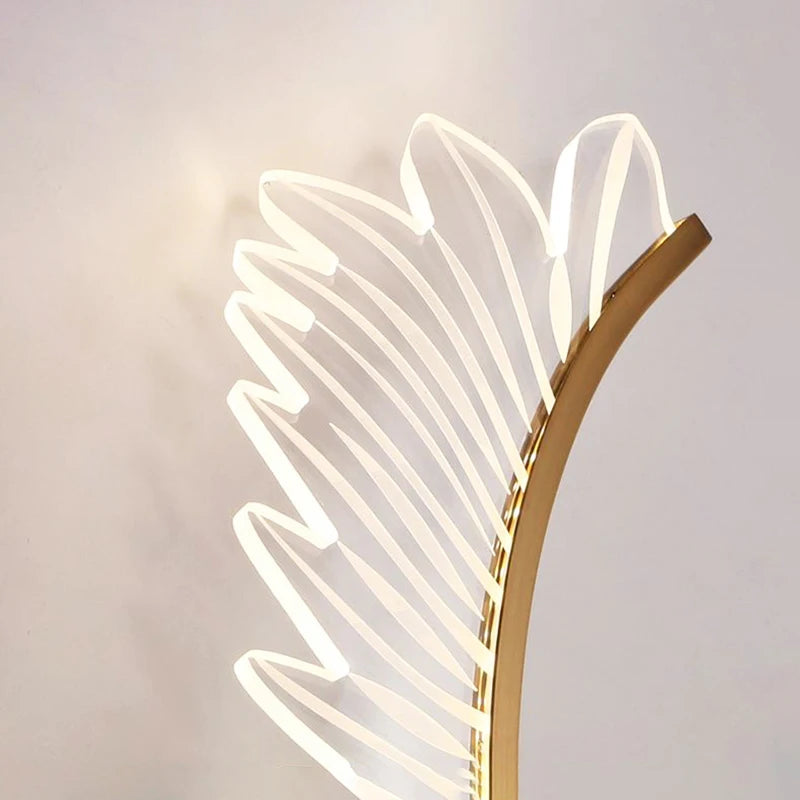 applique murale aile nordique art moderne luxe porche lumière - vue 5 sur 9
