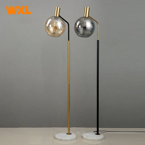 lampadaire led moderne en marbre avec éclairage réglable - vue 3 sur 8