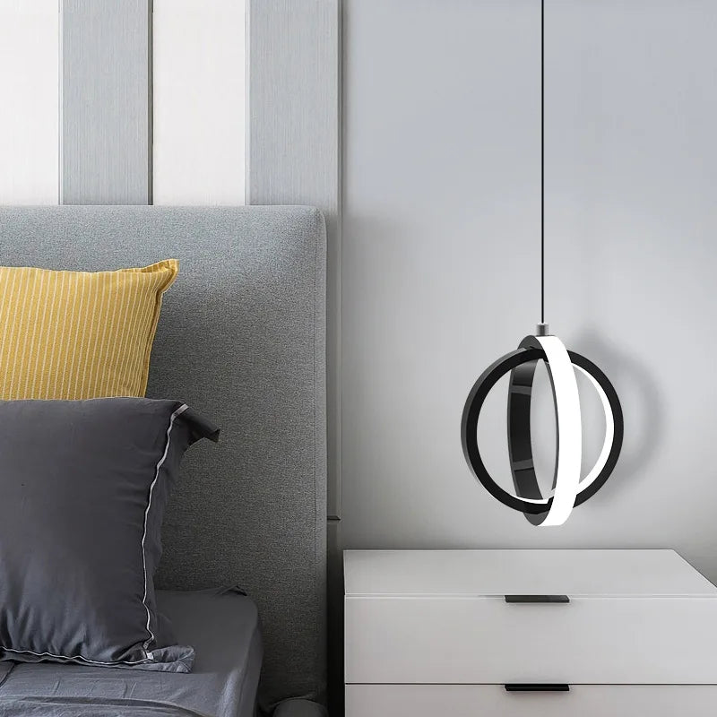 suspension moderne à led design simple et élégant - vue 6 sur 10