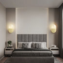 applique murale led minimaliste en cuivre pour intérieur élégant