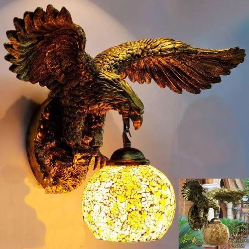 applique murale eagle décoration rétro bohème lumineuse artistique - vue 9 sur 18