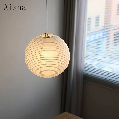 suspension en papier de riz style japonais pour décoration intérieure - vue 2 sur 7