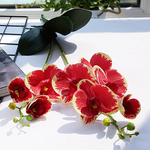 orchidée en latex luxe pour décoration mariage et événements - vue 7 sur 26