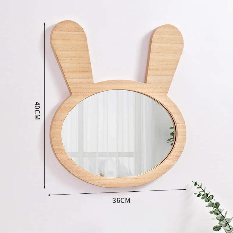 miroirs décoratifs mignons pour enfants en bois à suspendre - vue 4 sur 13