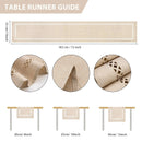 chemin de table lin ajoure style moderne repas