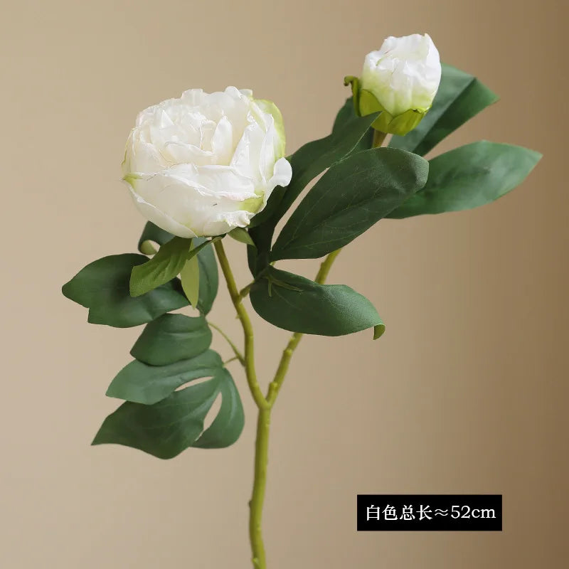 grandes fleurs artificielles de pivoine en soie pour décorations de mariage - vue 7 sur 11