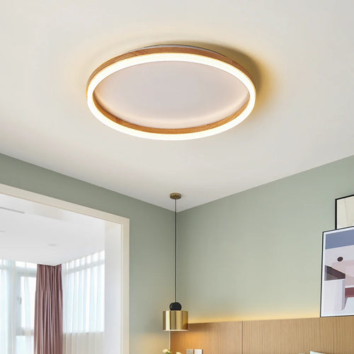 plafonnier led style japonais pour entrée et couloir - vue 4 sur 14