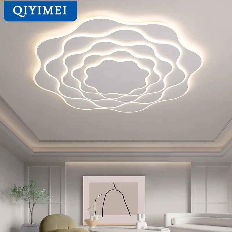 Plafonnier Fer acrylique lumières moderne LED salle à manger chambre Hall Bar lampes éclairage intérieur décor à la maison - vue 5 sur 10